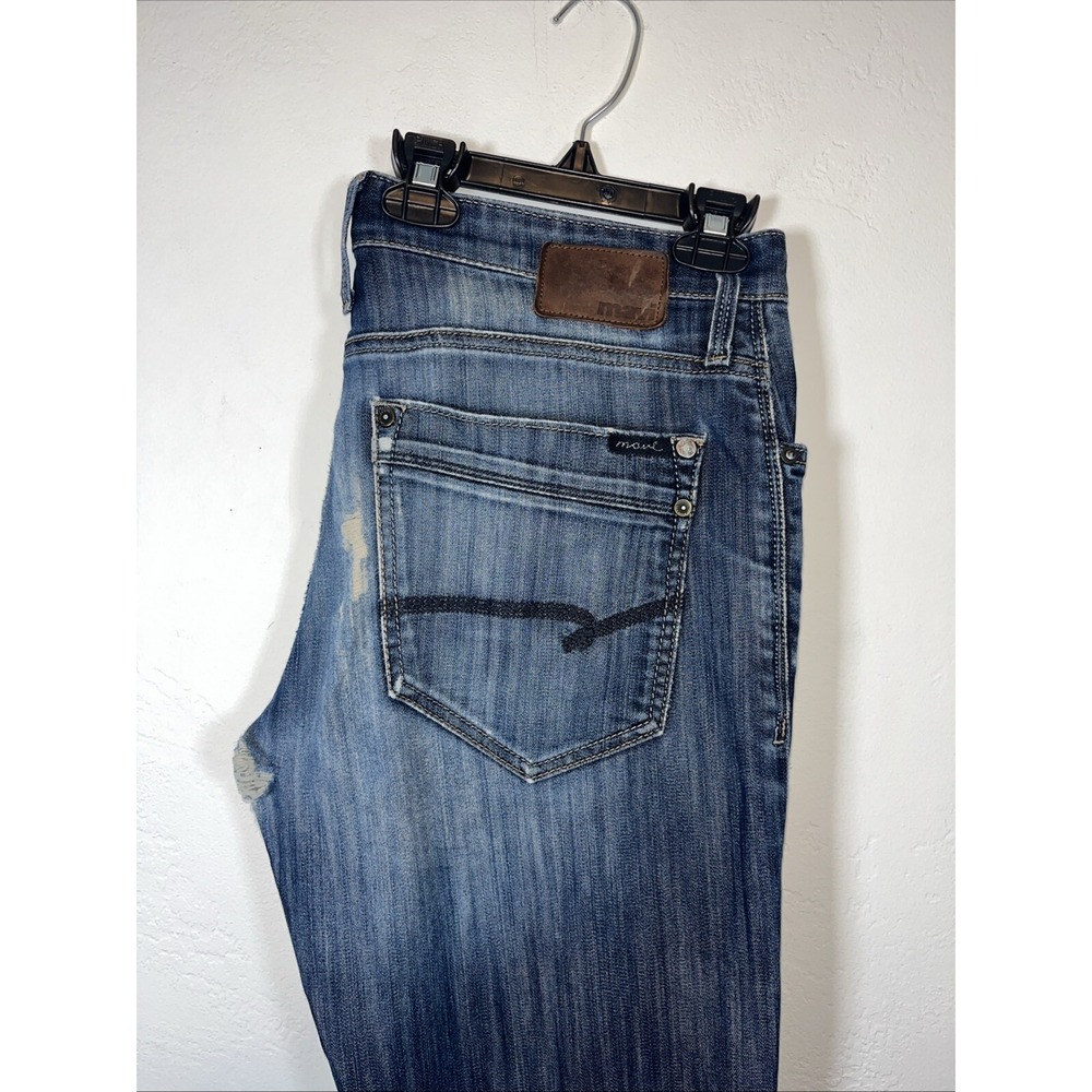 Mavi Matt Mid Rise Relaxed Straight Leg Jeans Men's Size 34 Blue Medium Wash